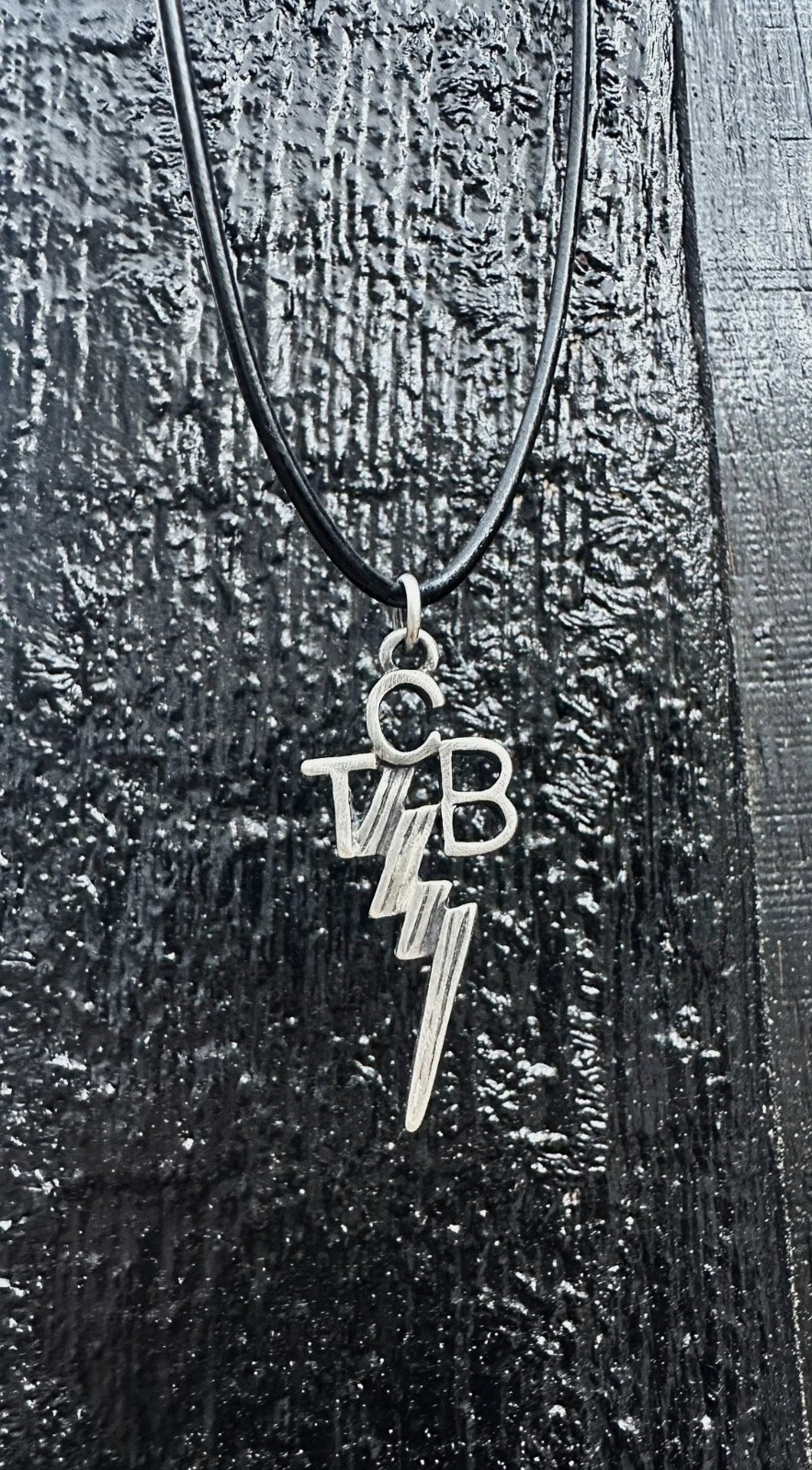 TCB Elvis Necklace The King Rockabilly Rock N Roll Biker Jewelry Leather Cord