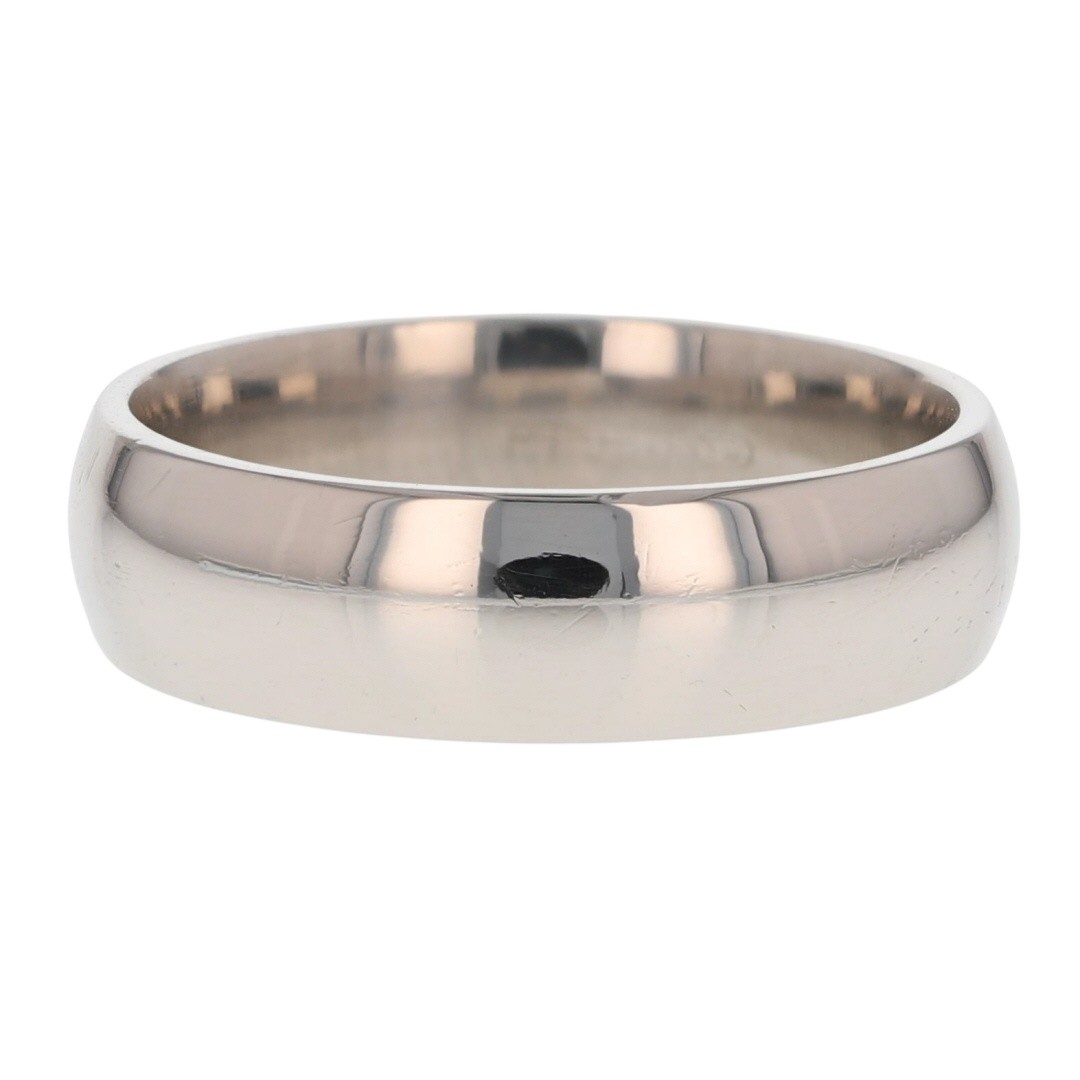 6.2mm Polished Classic Wedding Band Ring Platinum 12.93 Grams Size 9.75
