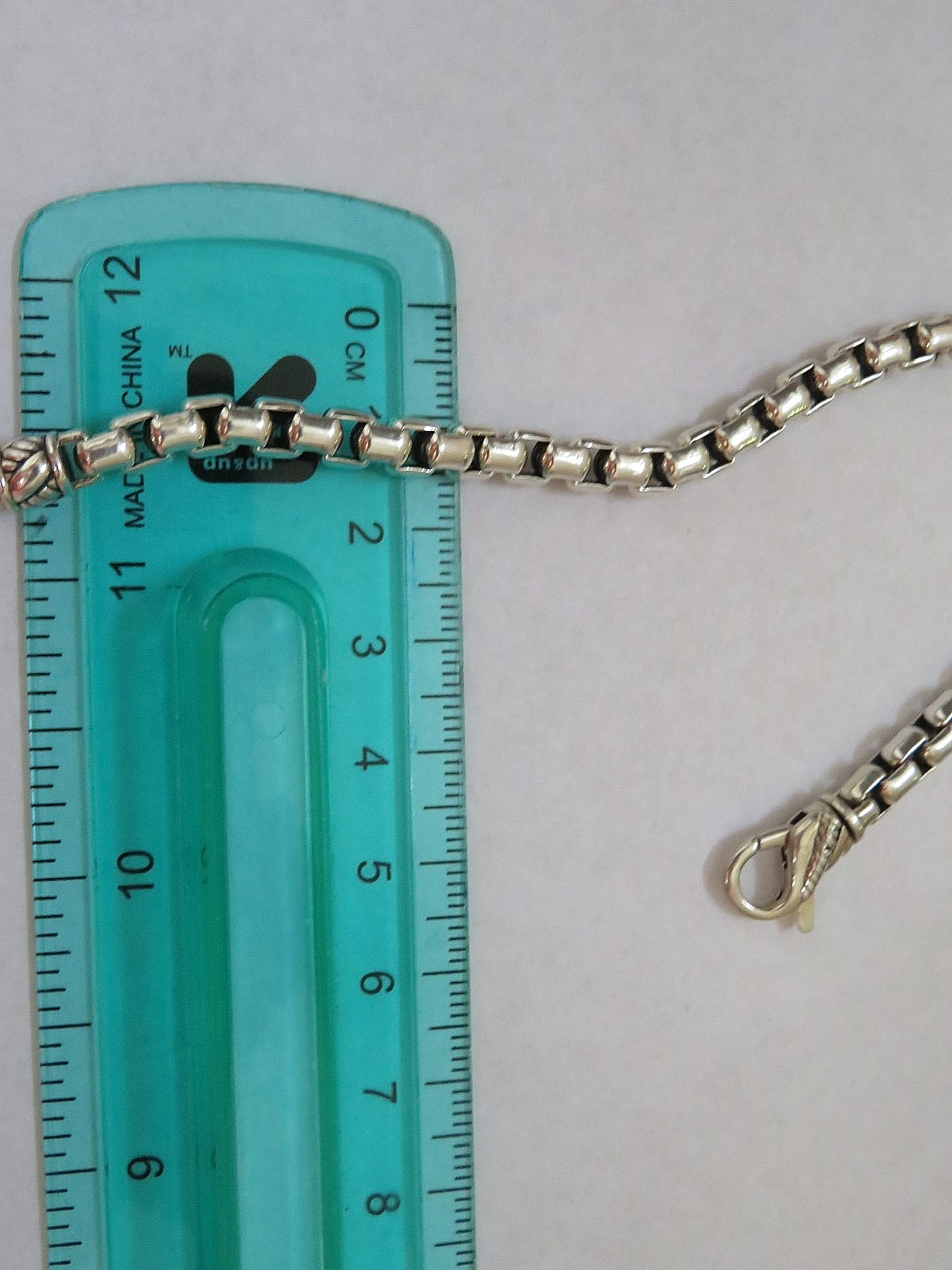 JAI John Hardy 5.3mm Sterling Silver 925 Round Box Chain Bracelet 7.5”
