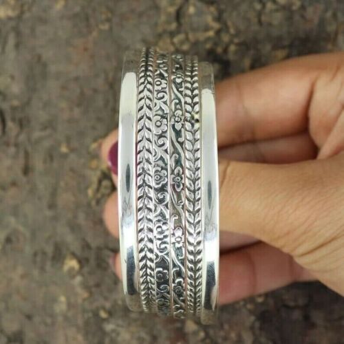 Solid 925 Silver 6 Set of Silver Bangles Handmade Designer Women Bangles SR109