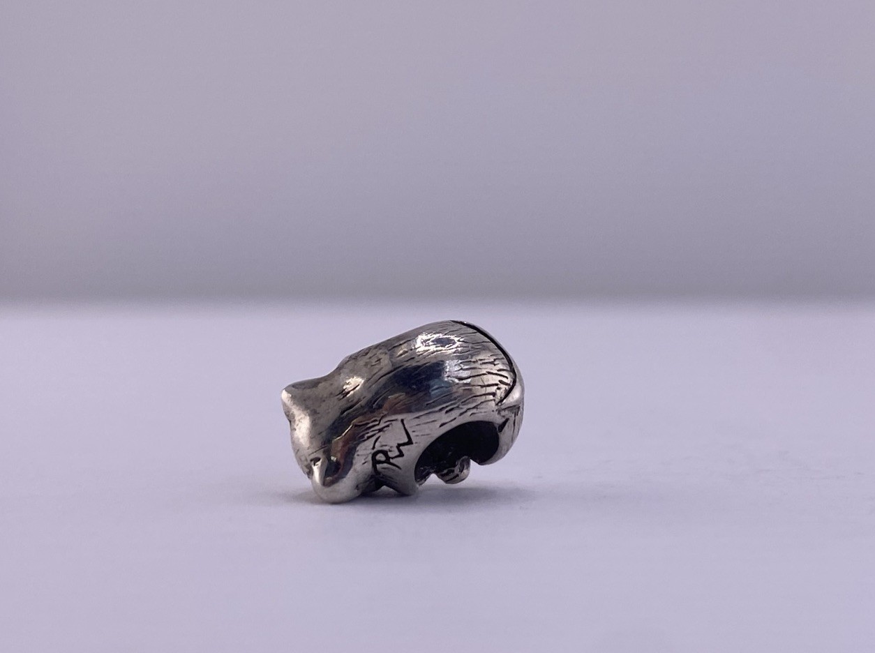RW 925 Sterling Silver Chipmunk Critter Charm Bead Animal