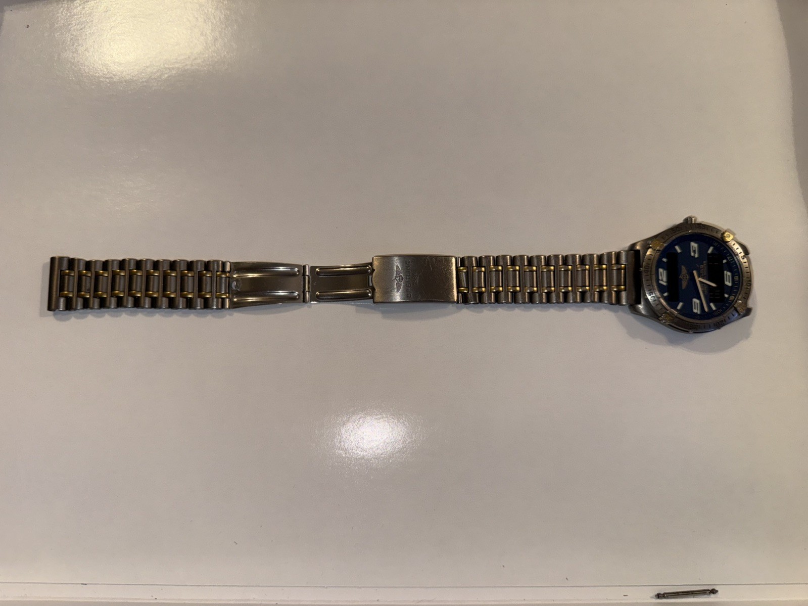 Breitling Aerospace Repetition Minutes Titanium B65062 Blue Dial Quartz Watch