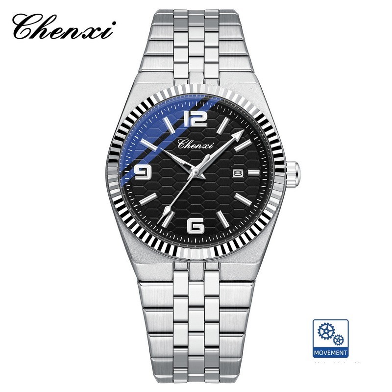 CHENXI Men’s Gold Luminous Calendar Casual Business Automatic Mechanical Watch