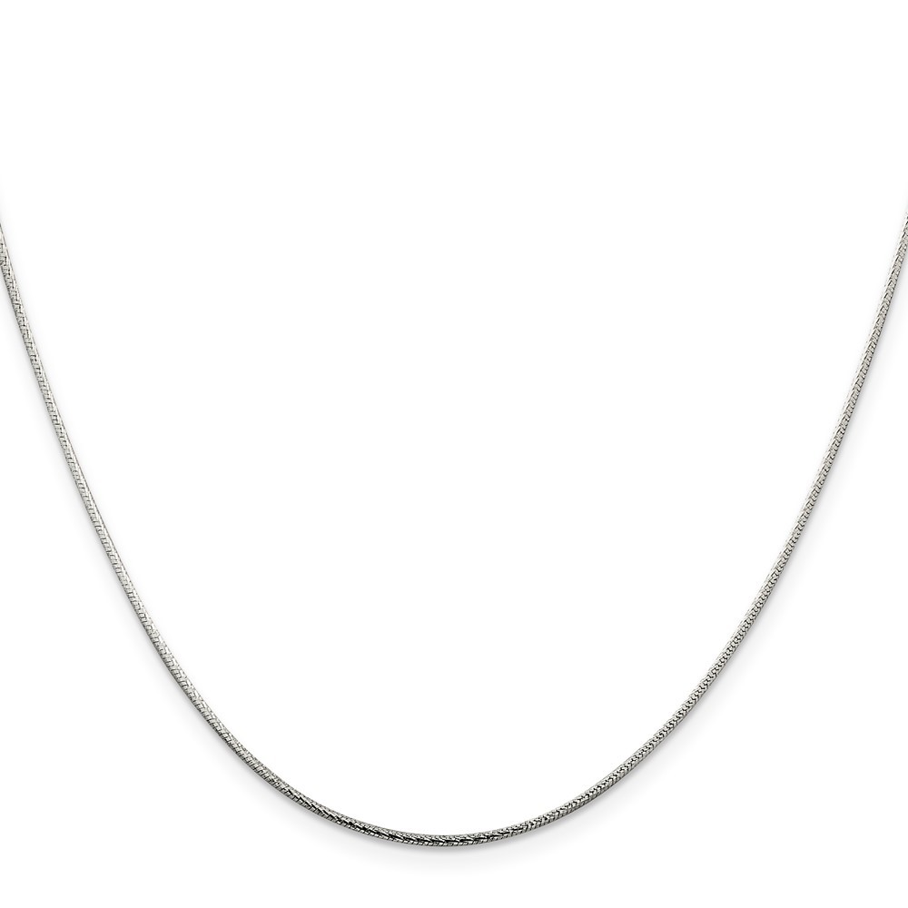 Sterling Silver 1.25mm Diamond-cut Snake Chain Necklace