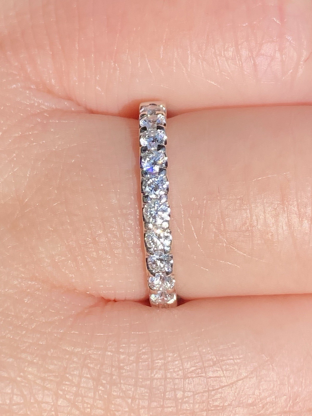 14k White Gold 0.50CTW 100% Natural VS Quality Diamond Ring Band