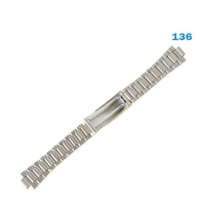 Swiss DELMA Metal Band bracelete stainless steel Gold, BW: 16mm, LW: 7.83mm
