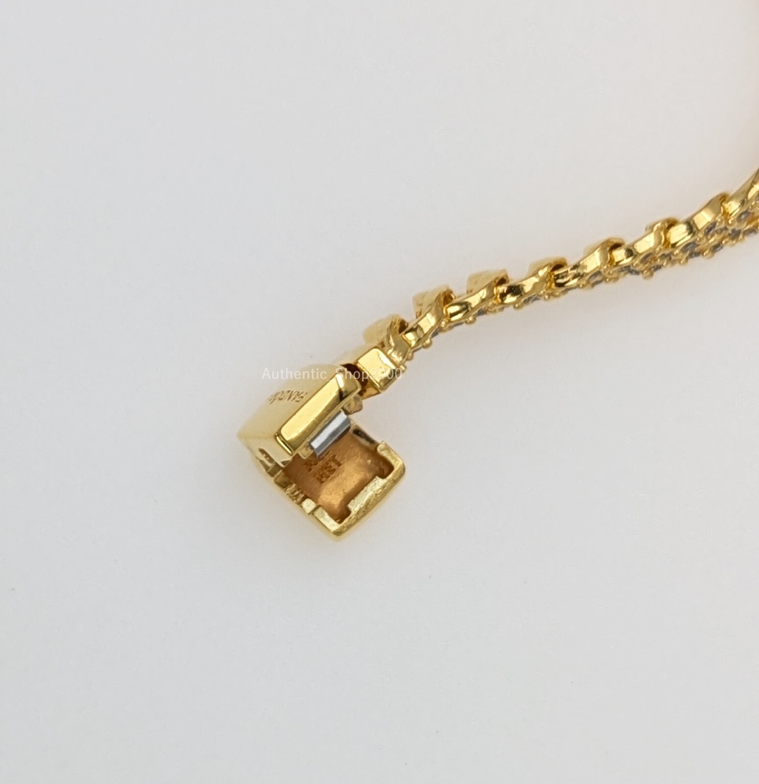 New 100% Authentic PANDORA 14K Gold Timeless Pavé Cuban Chain Bracelet 563008C01