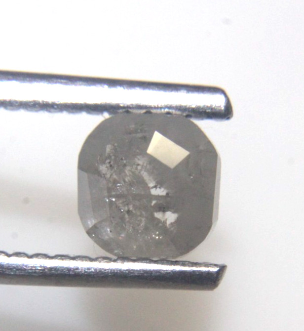 1.00cts Natural Gray White Cushion Shape Rose Cut Diamond 5.60×5.43×2.89 MM