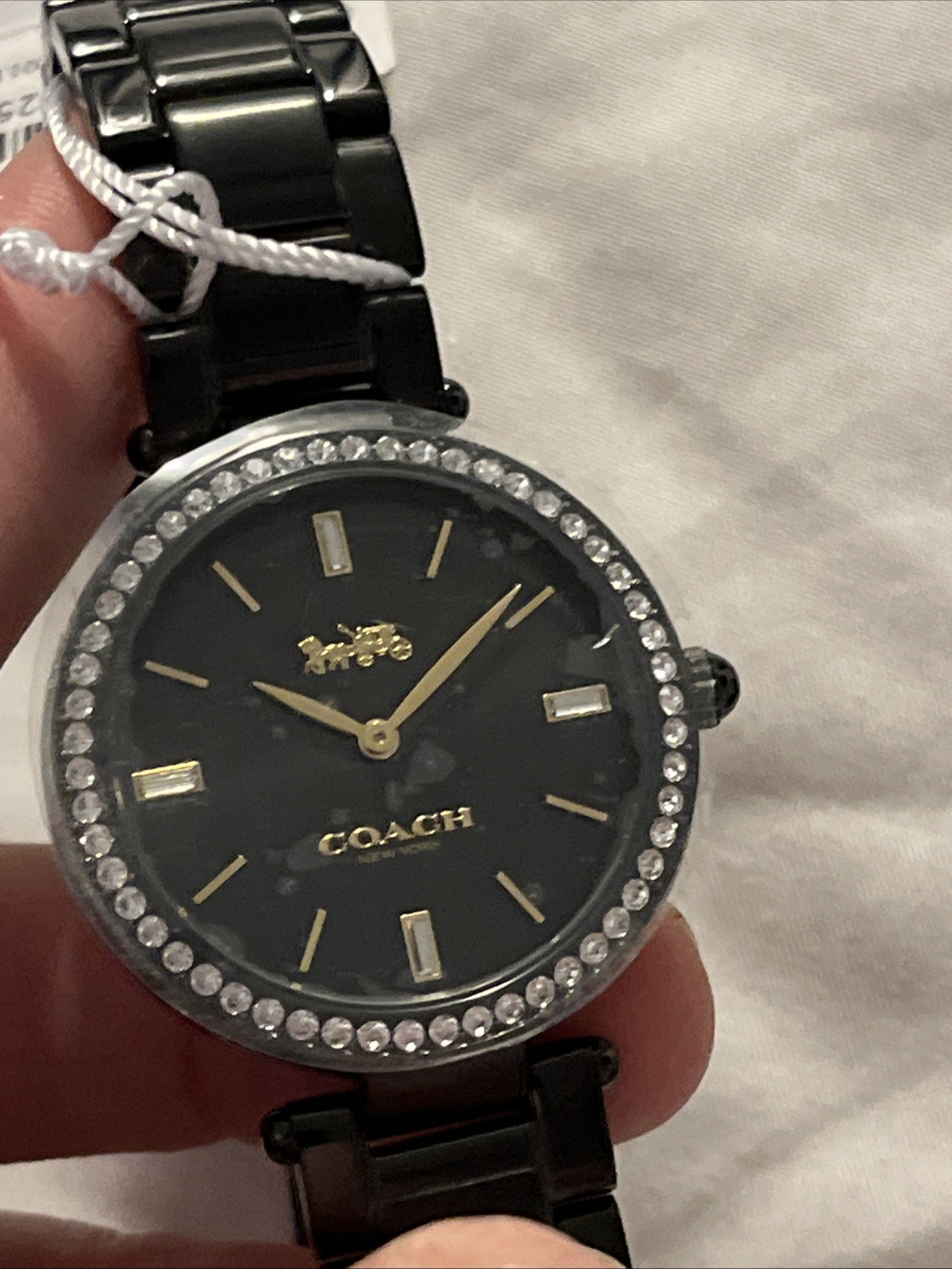 Women’s Black Coach Analog Watch NWT
