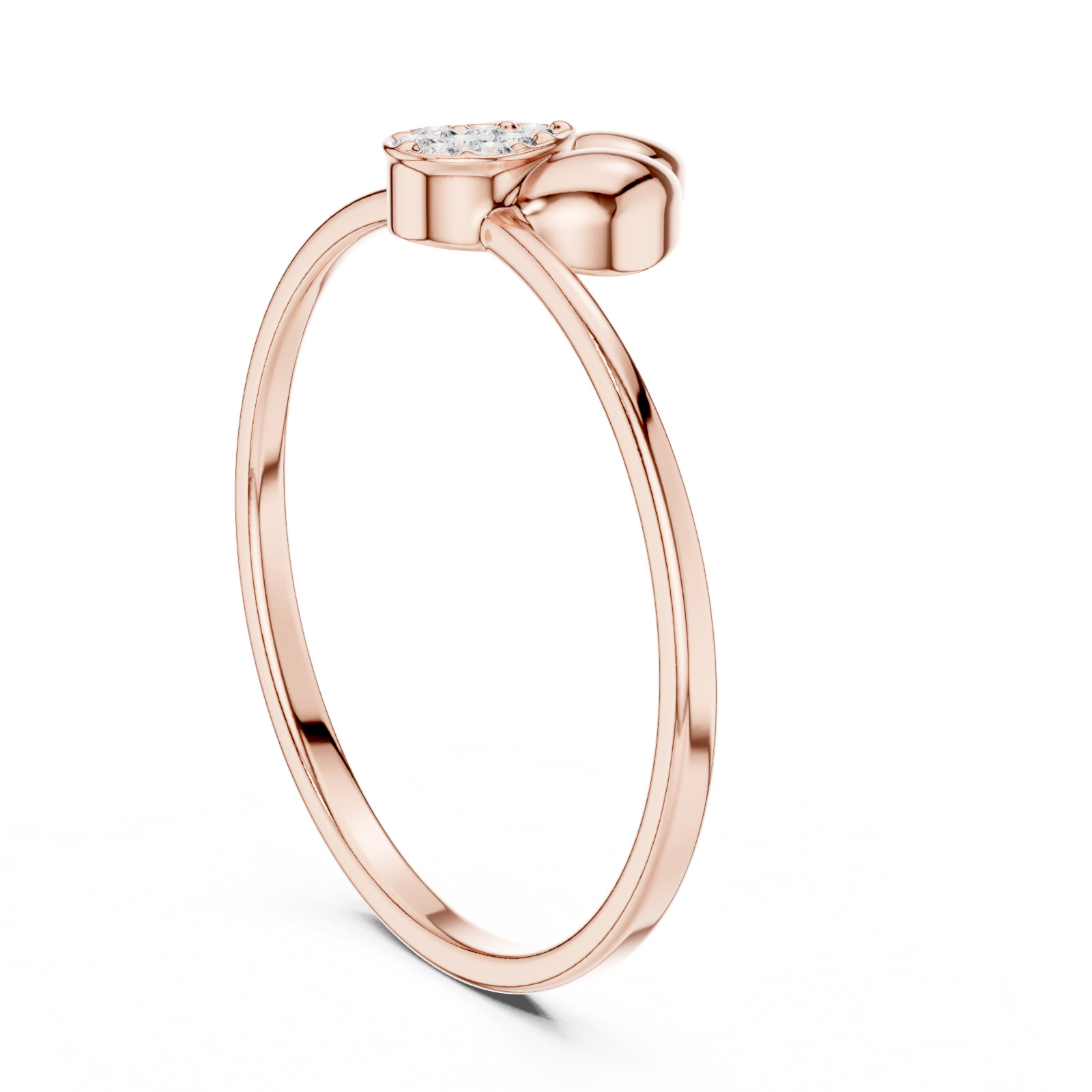 Natural Certified Round Cut Diamond Luxury Designer Style Ring 14K Gold Over