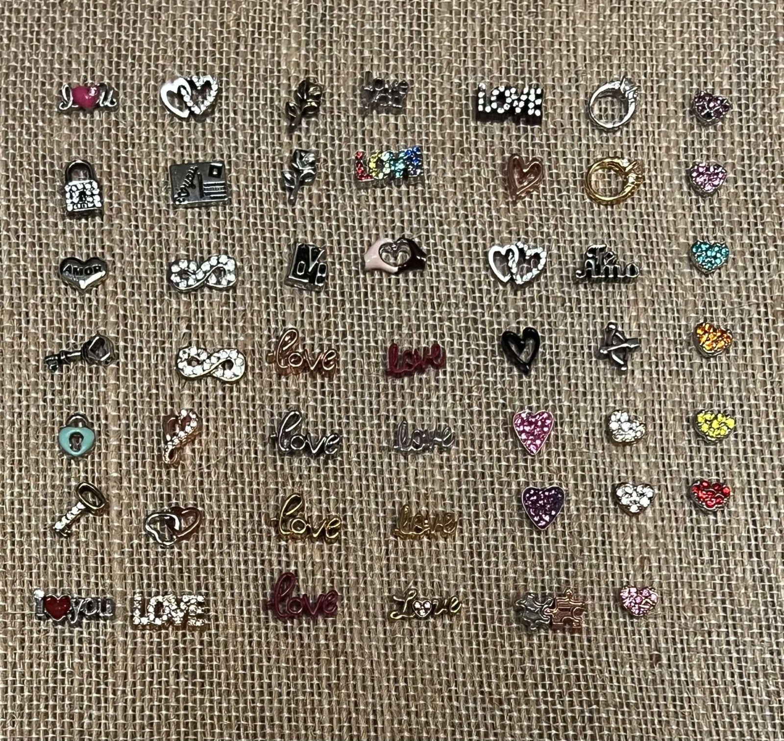 Authentic Origami Owl LOVE HEART ROMANCE Charms NEW