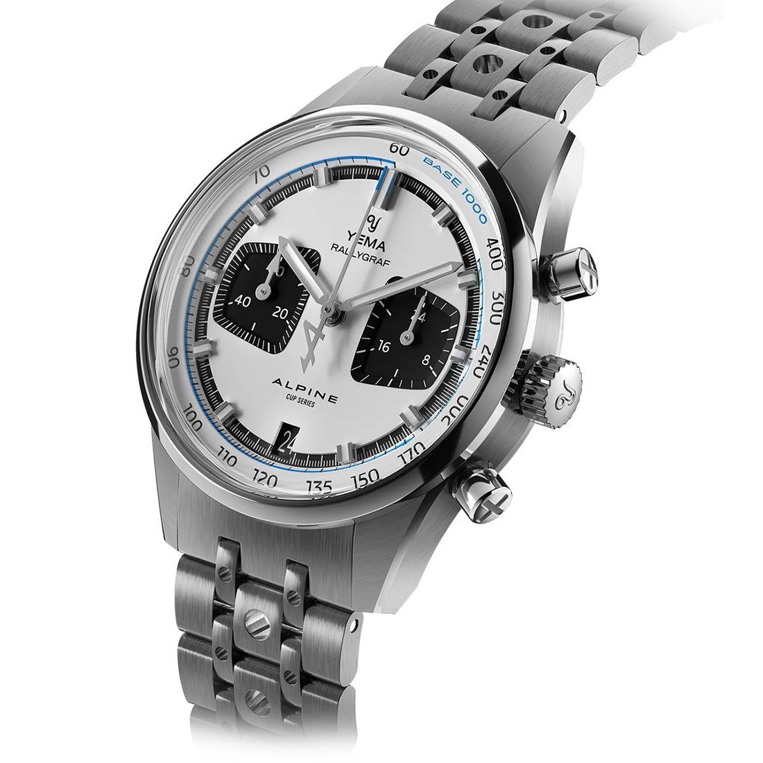 YEMA Rallygraf Alpine Chronograph Hybrid Steel Mechanical Quartz Men’s Watch