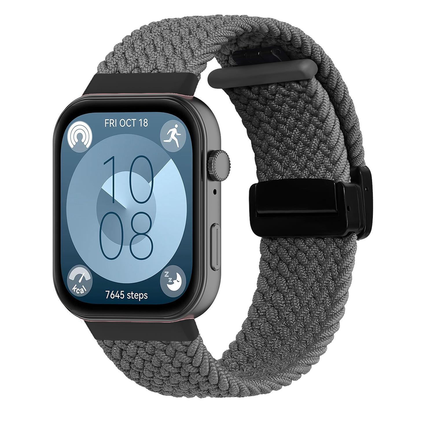 Weave Nylon Strap for Huawei Watch Fit 3 Wristband Magnetic Fold Buckle Bracelet