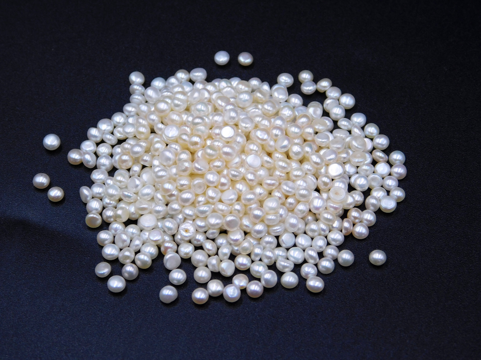 3 MM Natural Pearl Half Round Cab Lot Loose Gemstone For Jewelry Making P-3481