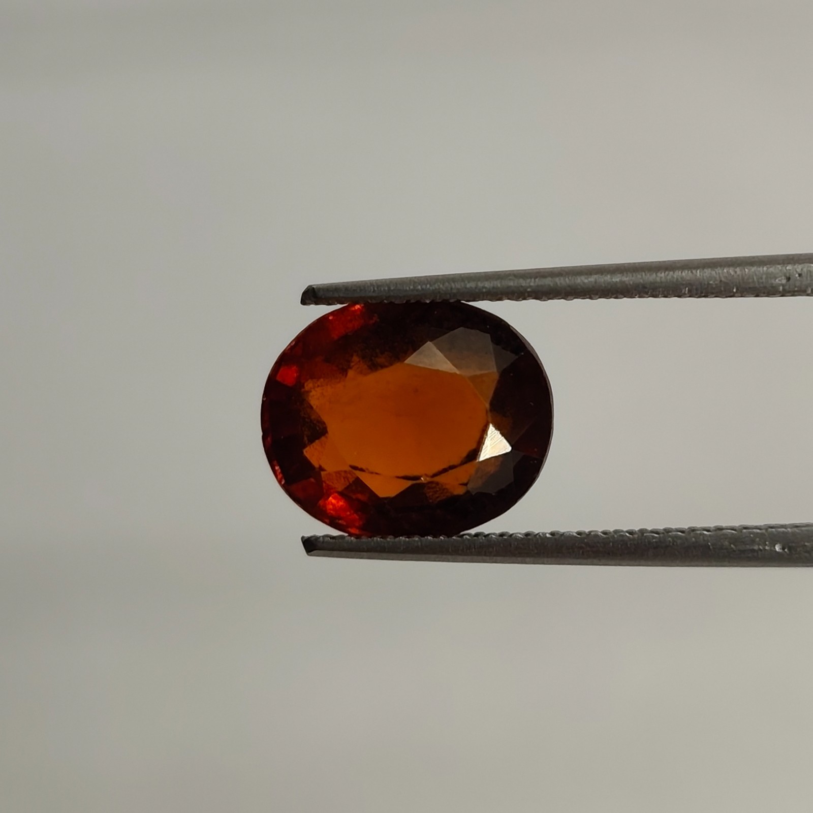Natural Hessonite Garnet 3.17 Ct Oval Step Cut Loose Gemstone Sri Lanka