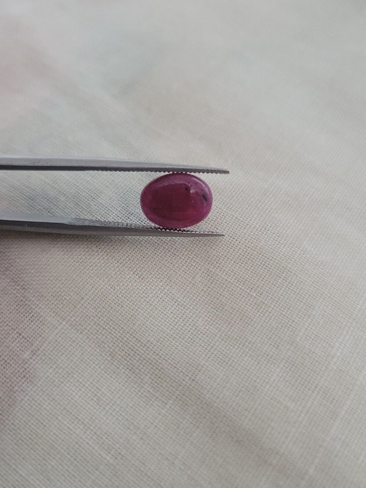 GLI Certified 2.05 Ct Natural Red Ruby Unheated Oval Cab Loose Gemstone