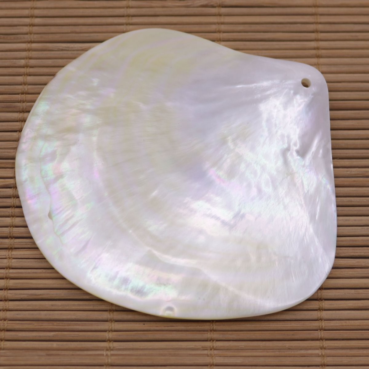 80mm-85mm Natuarl Golden Lip Shell Mother of Pearl Top Hole Charms Pendants
