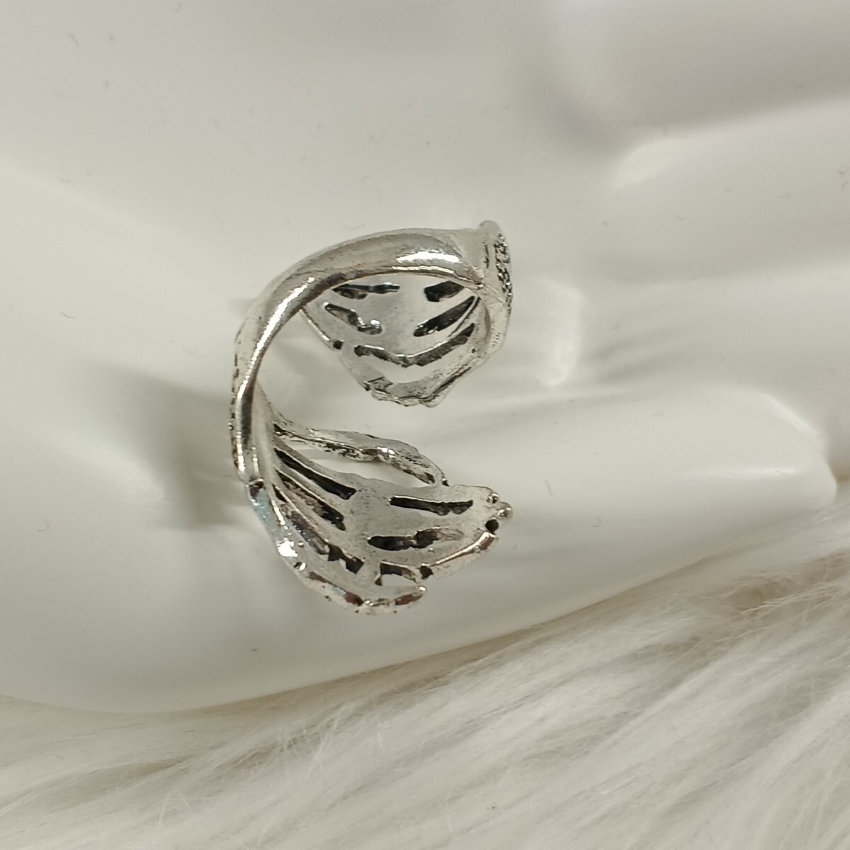 Men’s Halloween ring size 6.5 alloy silver plated tarnish Fashion Jewelry