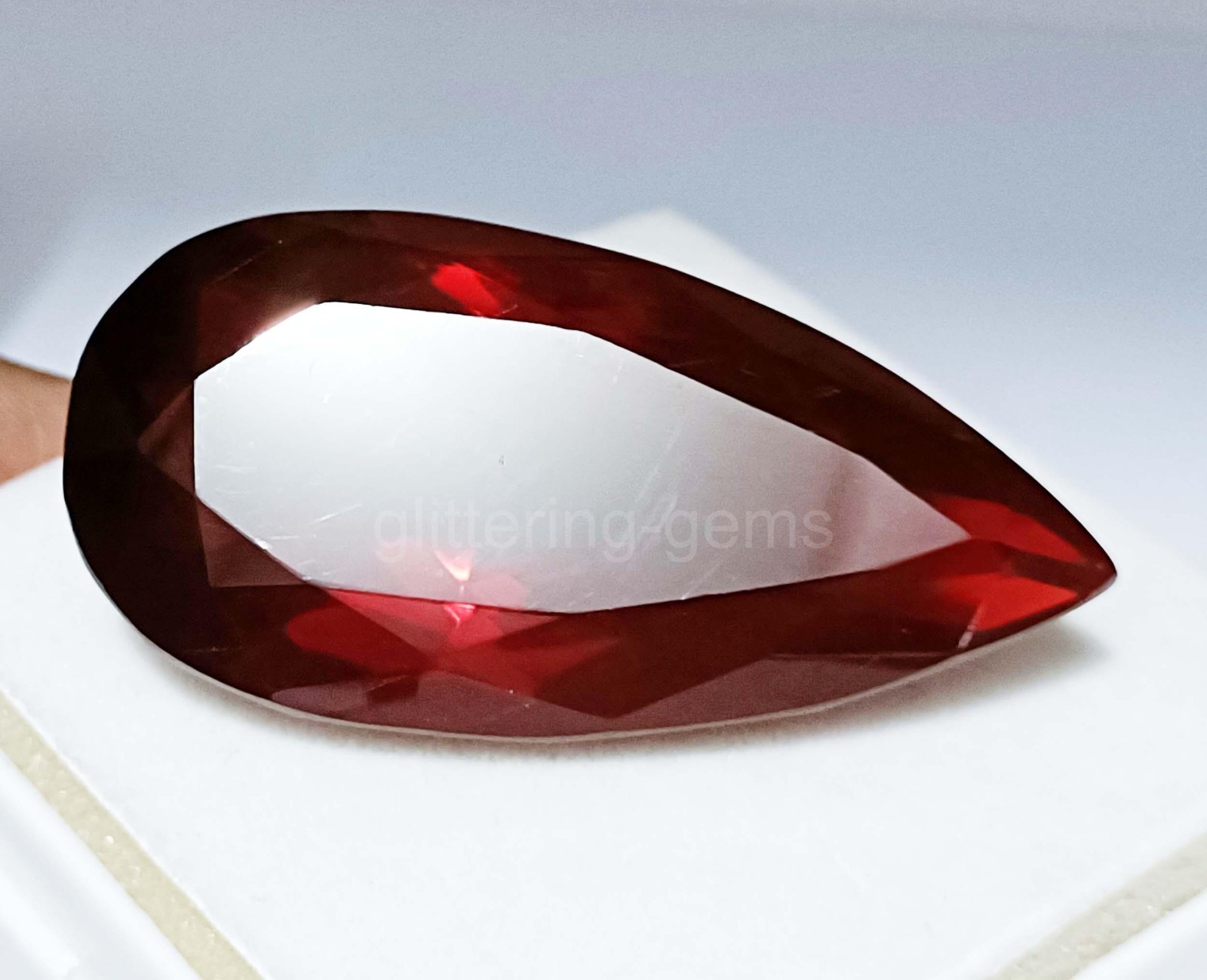 Natural 135.0 Ct Certified Brazilian Red Topaz Pear Cut IGL Loose Gemstone 5JSX