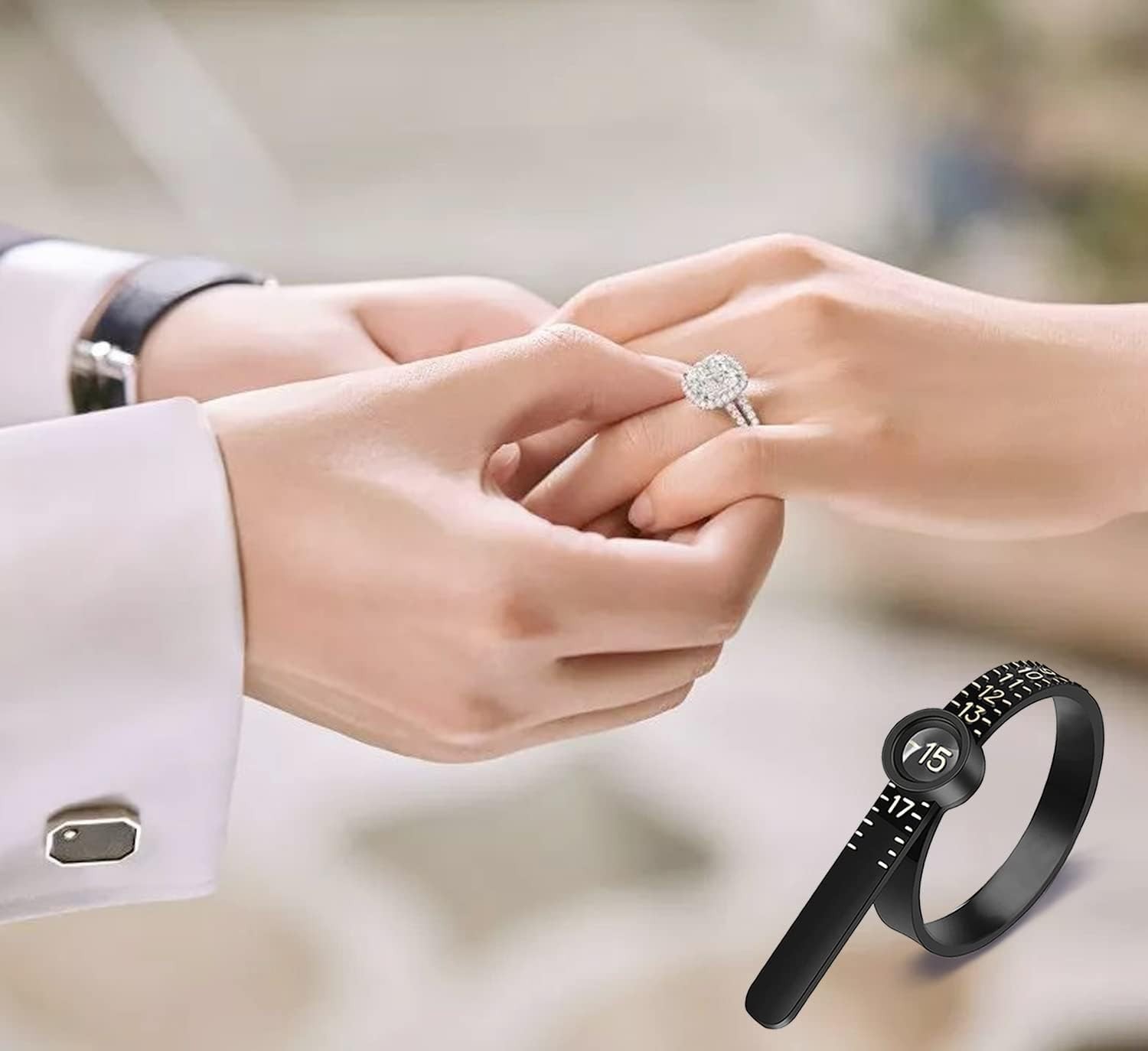 Compact Ring Measurement Tool with Clear Markings – Perfect for All Ages
