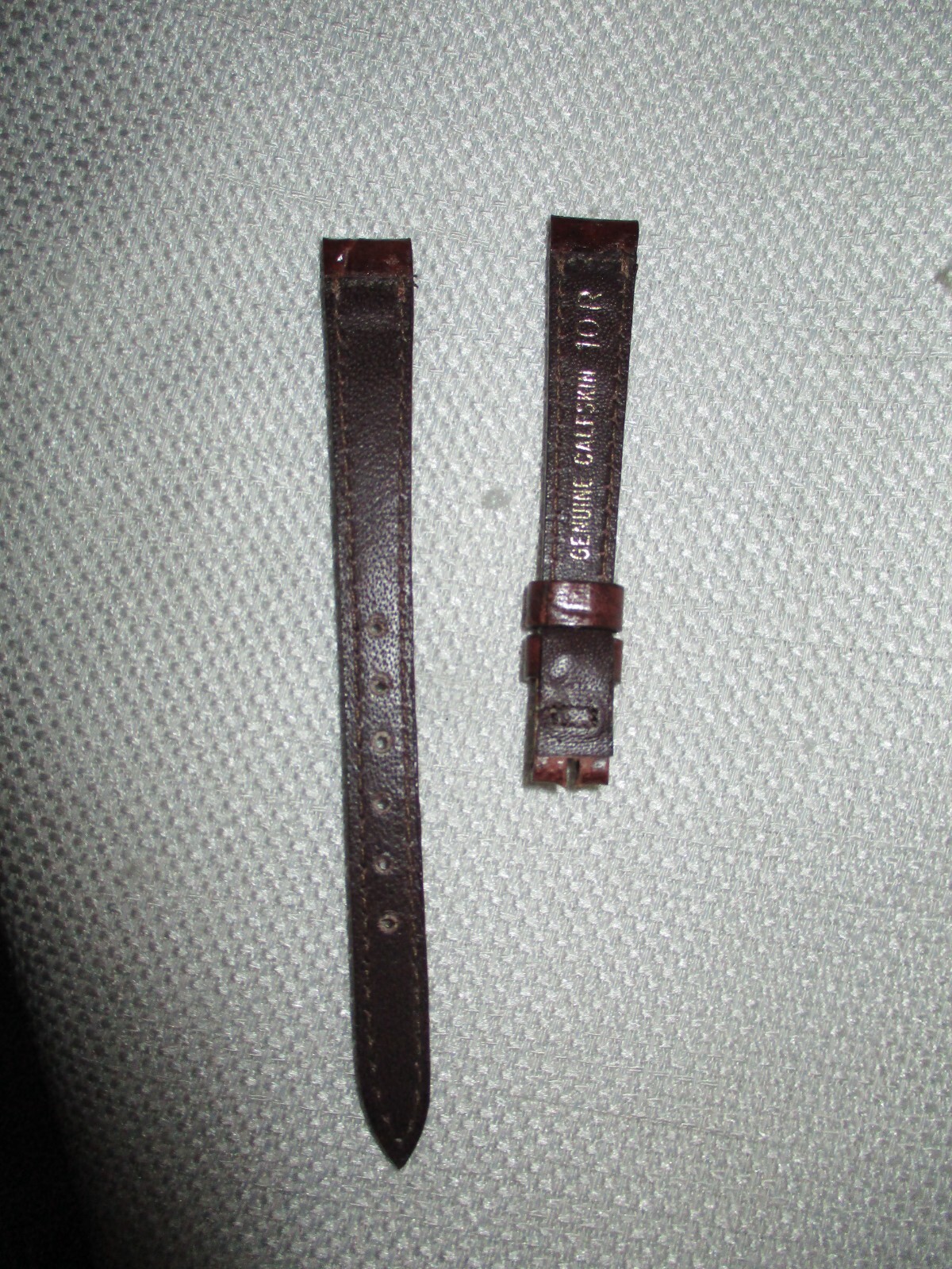 GENUINE brown croco grain watchstrap watch band strap 10 MM