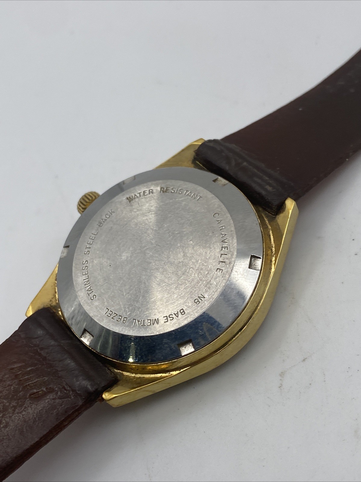 1978 Caravelle Set-O-Matic Automatic Men’s Wrist Watch Swiss Date Stainless