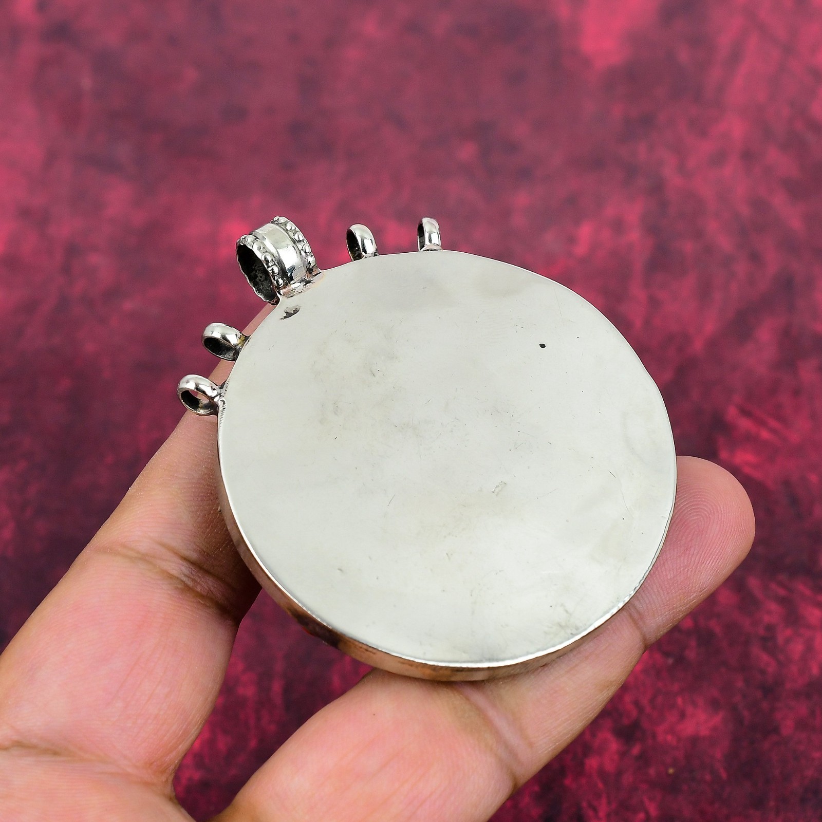 Turquoise, Coral Gemstone Handmade 925 Sterling Silver Jewelry Pendant Gifts