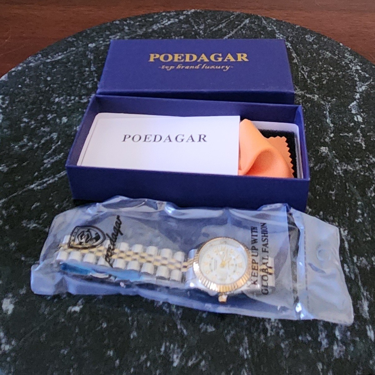 Poedagar classic luxury business quartz Women’s watch New Works