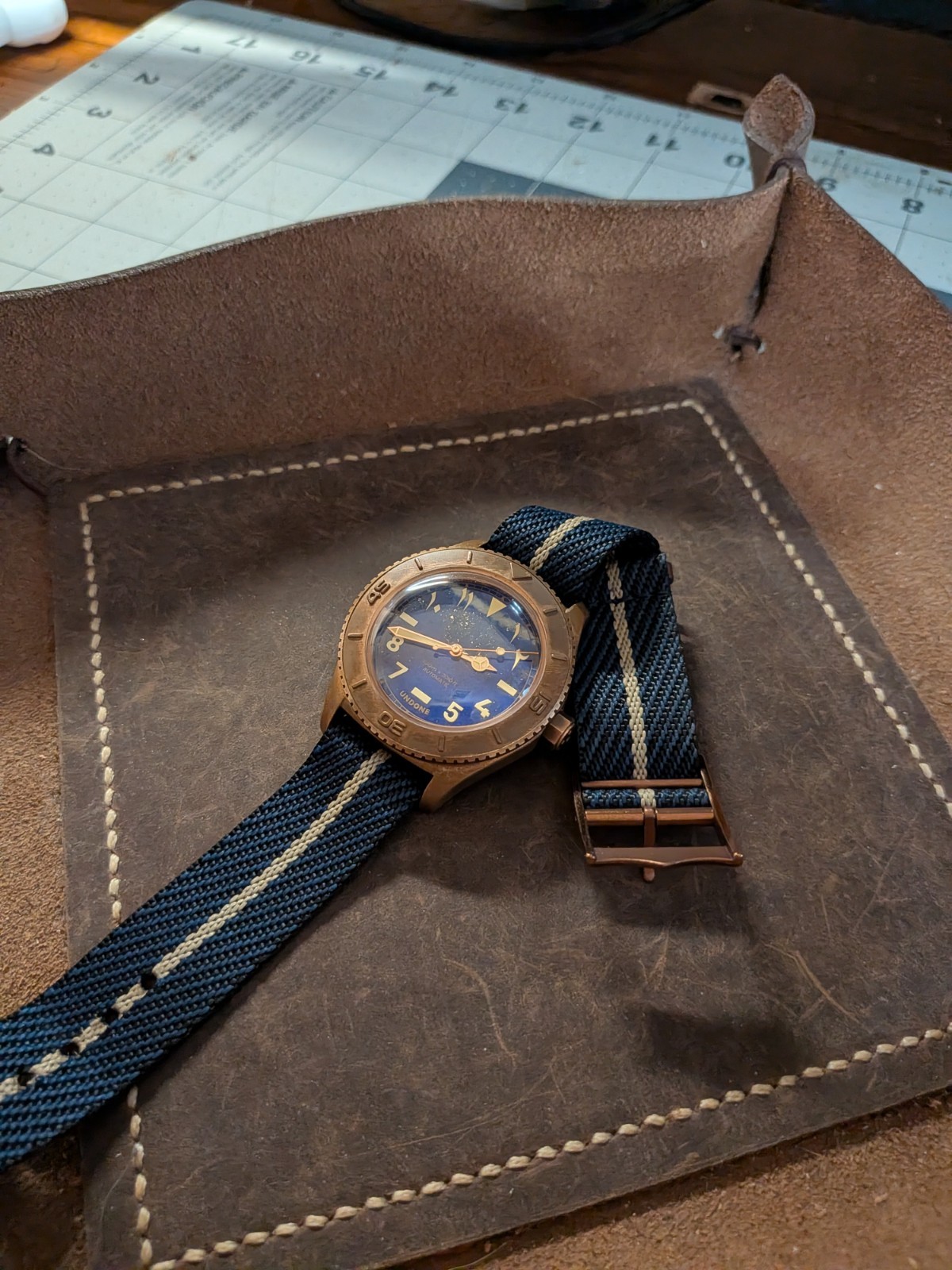 Undone Basecamp Arabian Nights Limited Edition Bronze Lapis Lazuli Watch