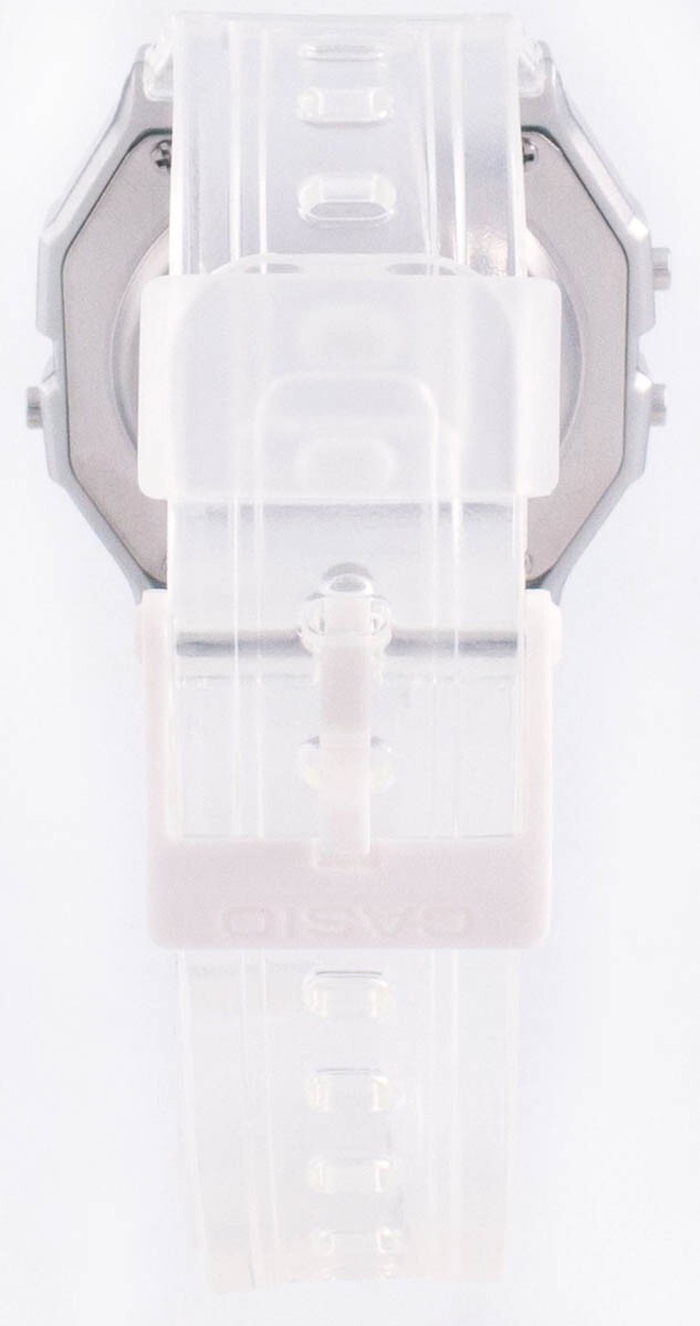 Casio Quartz Watch with Resin Strap, Clear, 20 (Model: F-91WS-7CF)