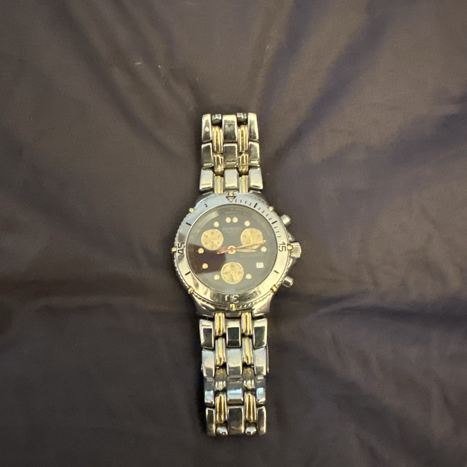 Krieger Swiss Chronometer Men’s Chronograph Stainless Steel 20 ATM Wristwatch
