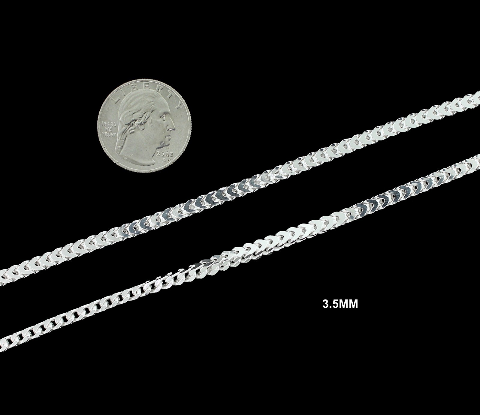 Real SOLID 925 Sterling Silver FRANCO BOX LINK CHAIN Necklace or Bracelet UNISEX