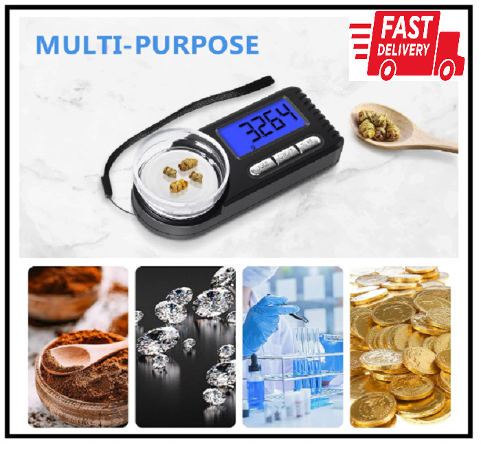 Digital Milligram Scale 50G/0.001G, Mg Scale for Powder Medicine with Portable C