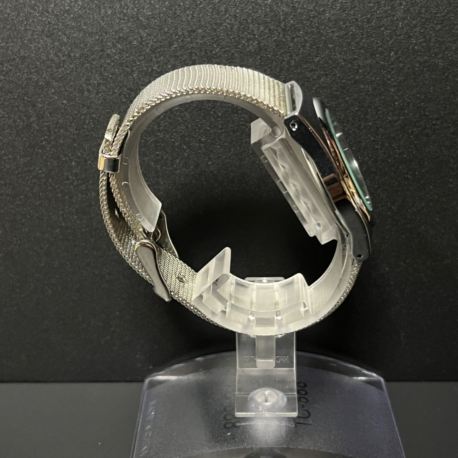 Operational Item CRATER CITIZEN QZ silver oval wristwatch CITIZEN Y2K
