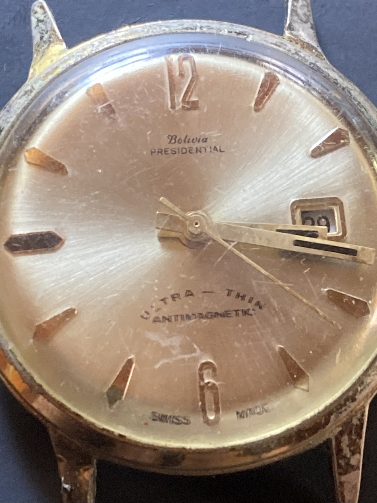 Vintage Lot Bolivia Electra 360 Mechanical Watch & Ultrathin Presidential T18