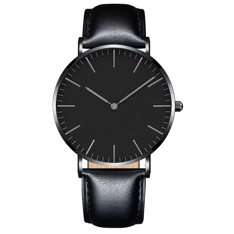 Luxury Women’s Watch Rose Gold Shell Dial Leather Strap Fashion Gift