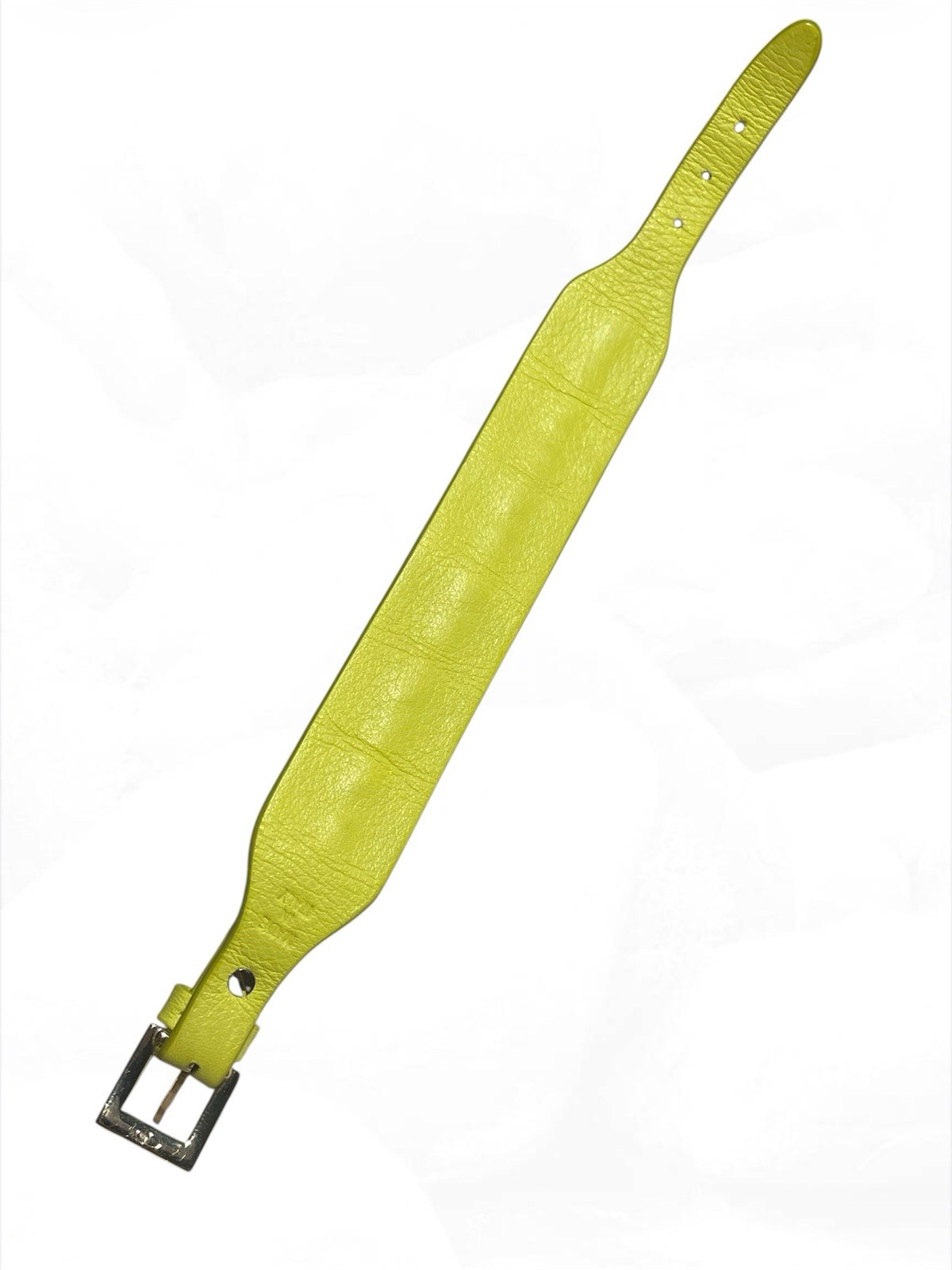 VALENTINO GARAVANI Rockstud Bracelet in Fluorescent Green Leather