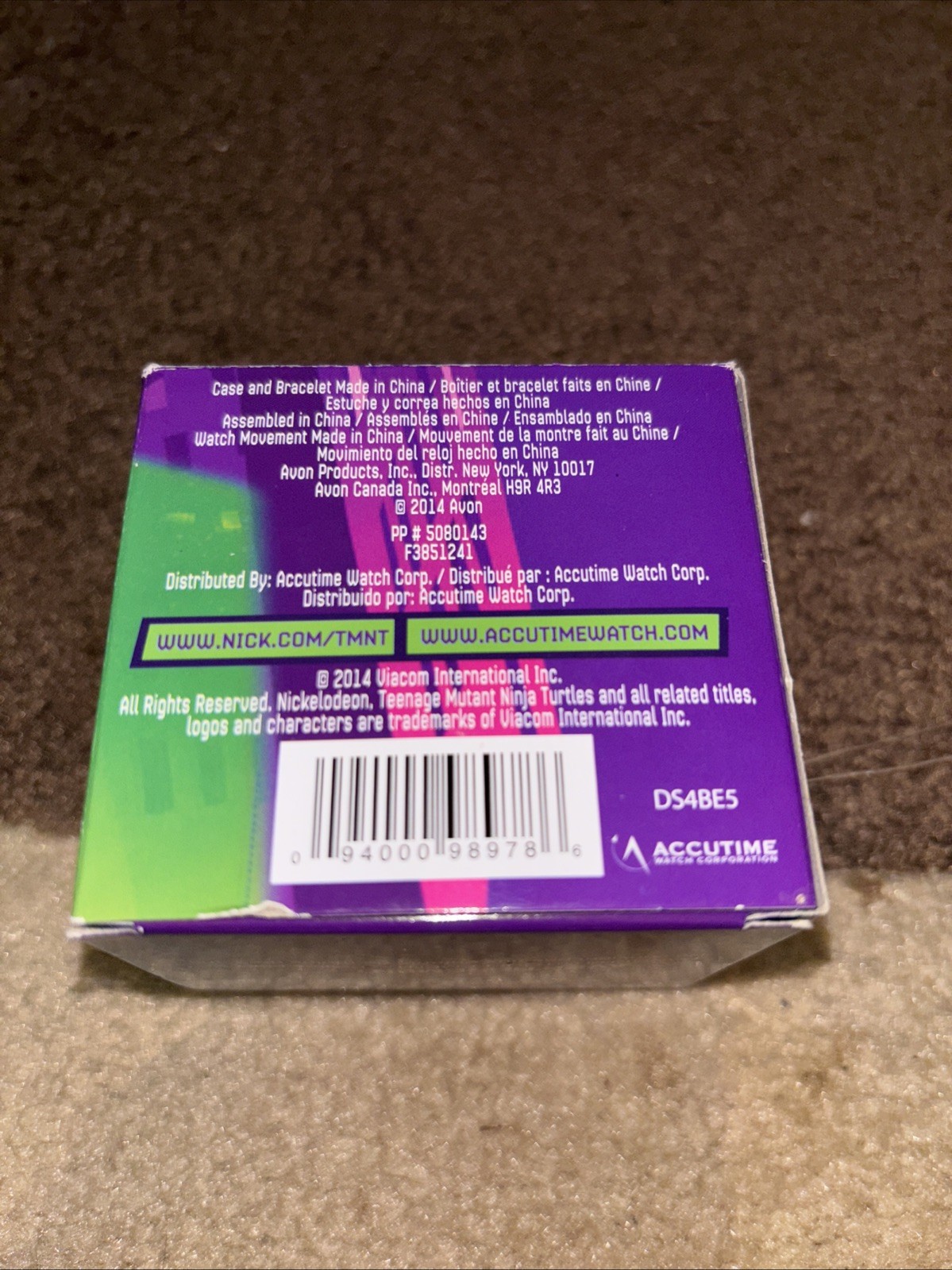 2014~TMNT~Accutime Watch Corp Projection Watch~ Vintage/New