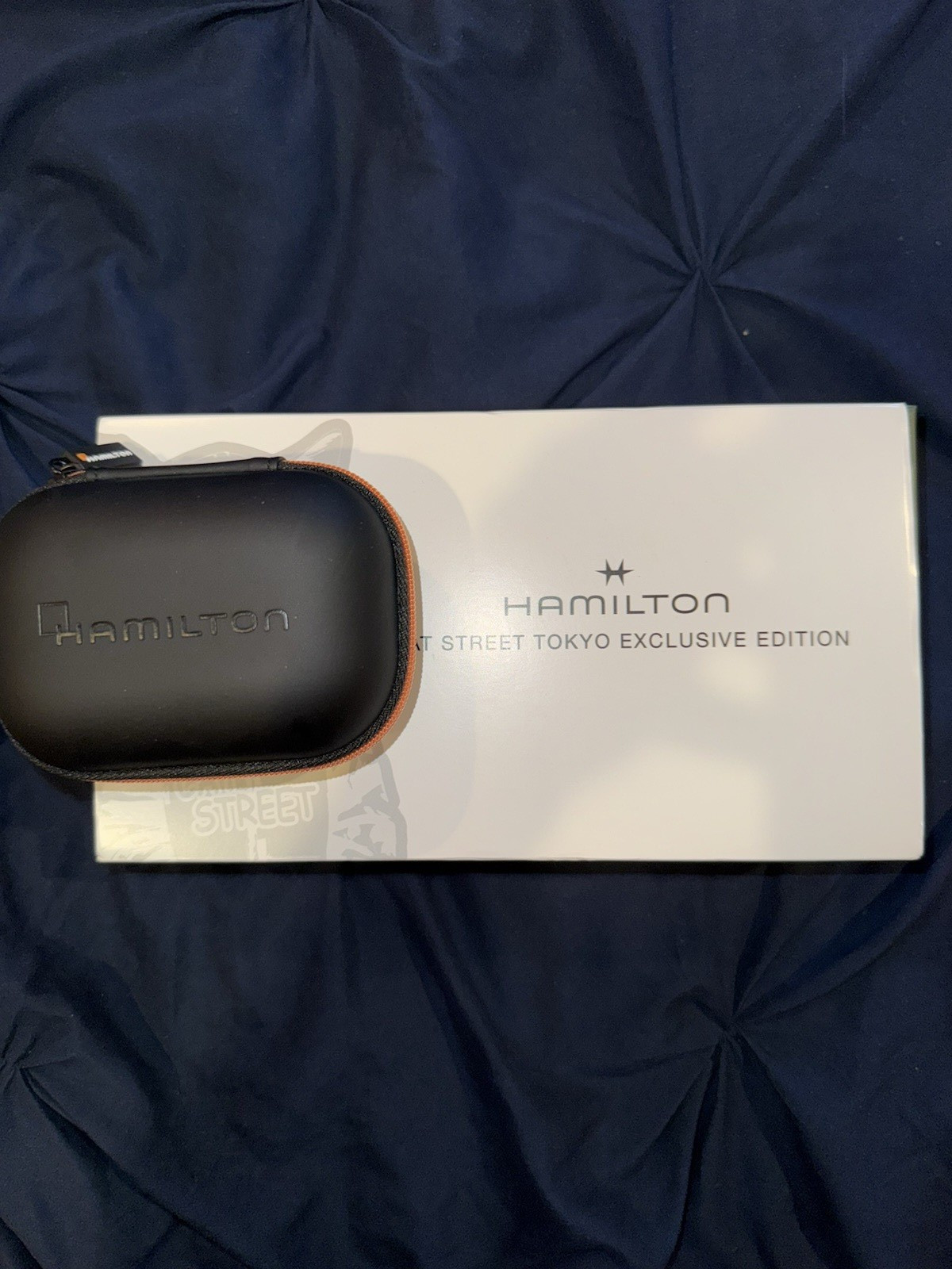Hamilton Khaki Field Tokyo Alley Cat 38mm Black/Gray NATO Strap Box Papers