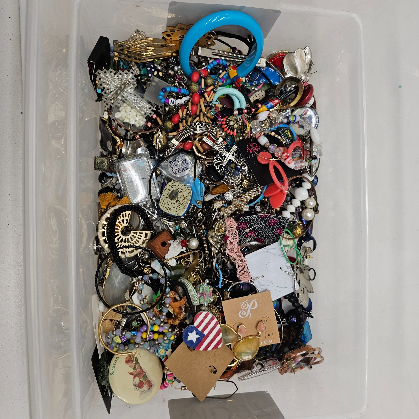 Costume Jewelry Mixed Lot 22.4lbs Crafting Collection