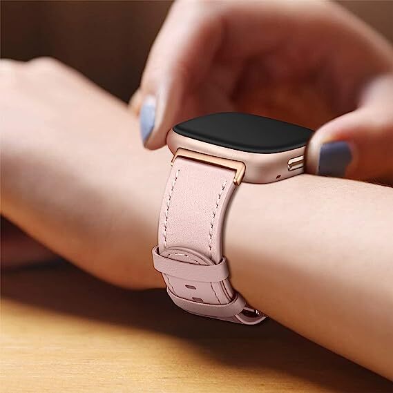 Genuine Leather Band For Fitbit Versa 4 / Fitbit Versa 3 / Sense Replacement USA