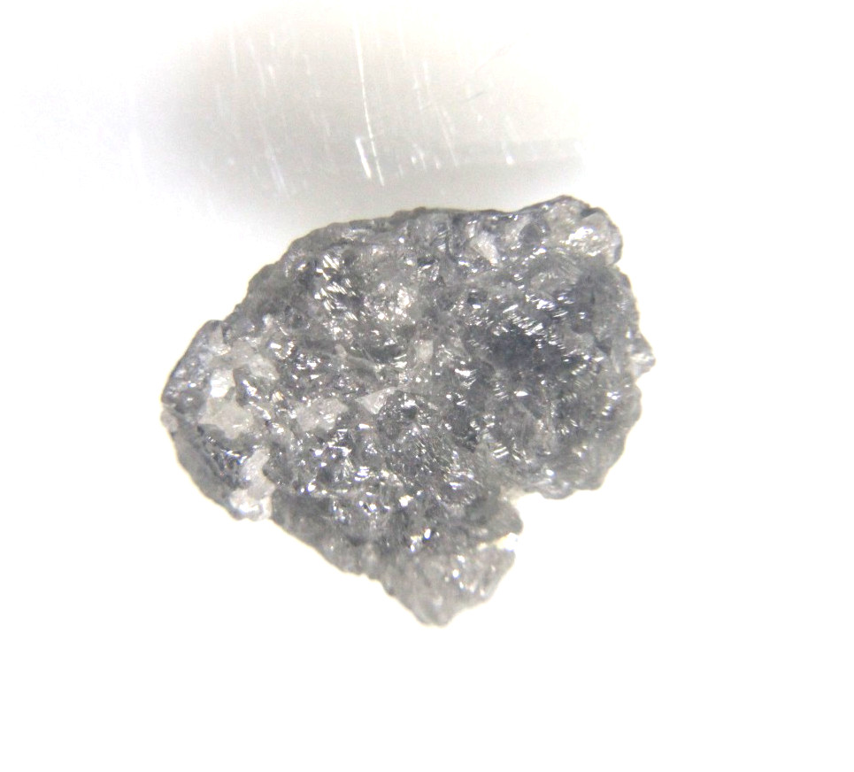 3.90CTS/1 PIECE RAW UNCUT GREY FLAT ROUGH DIAMOND 11.09×10.04×4.55 MM