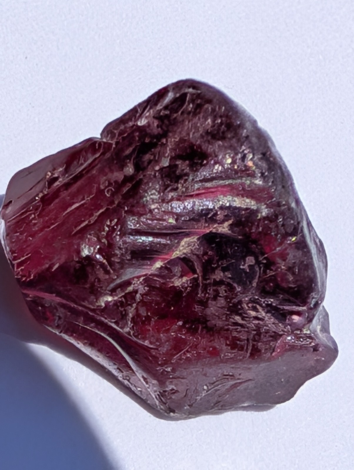 USA seller 9.05 ct IF Raspberry Tanzanian garnet facet rough gemstone
