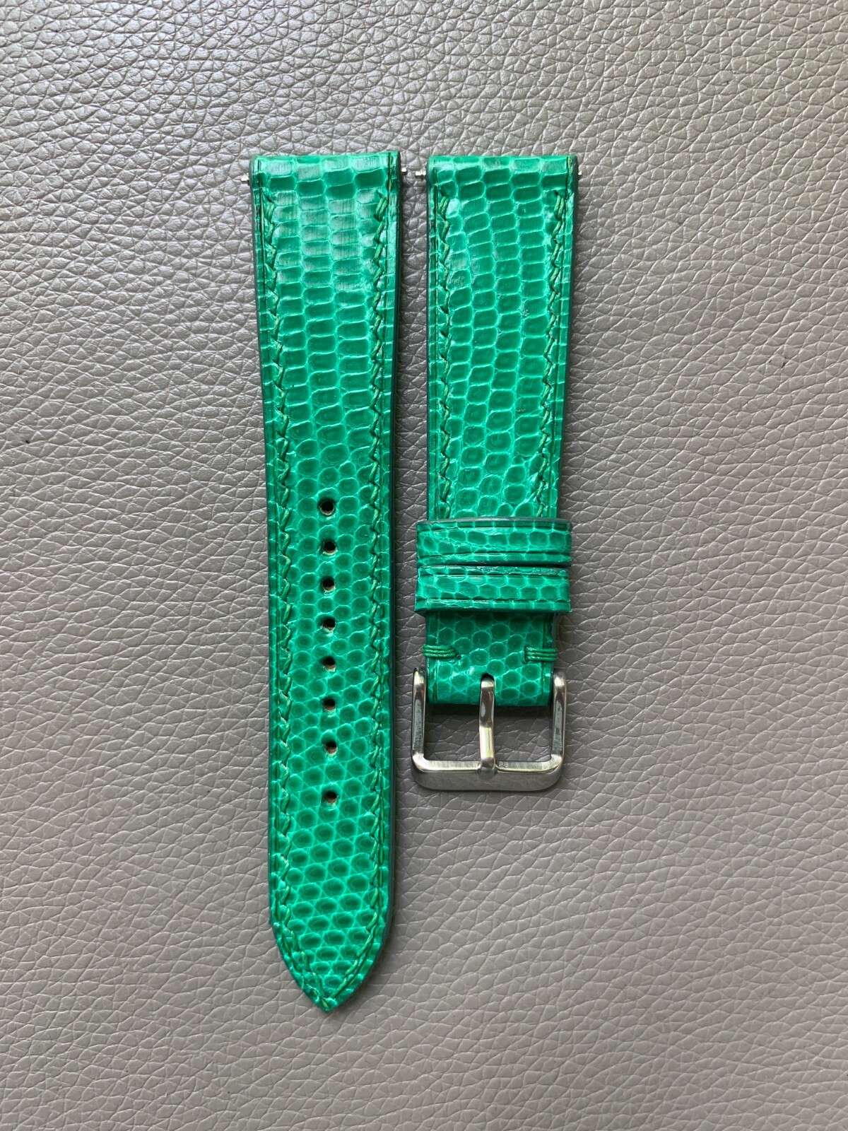 Turquoise Genuine Lizard skin leather watch strap band Custom Sizes 10mm to 26mm