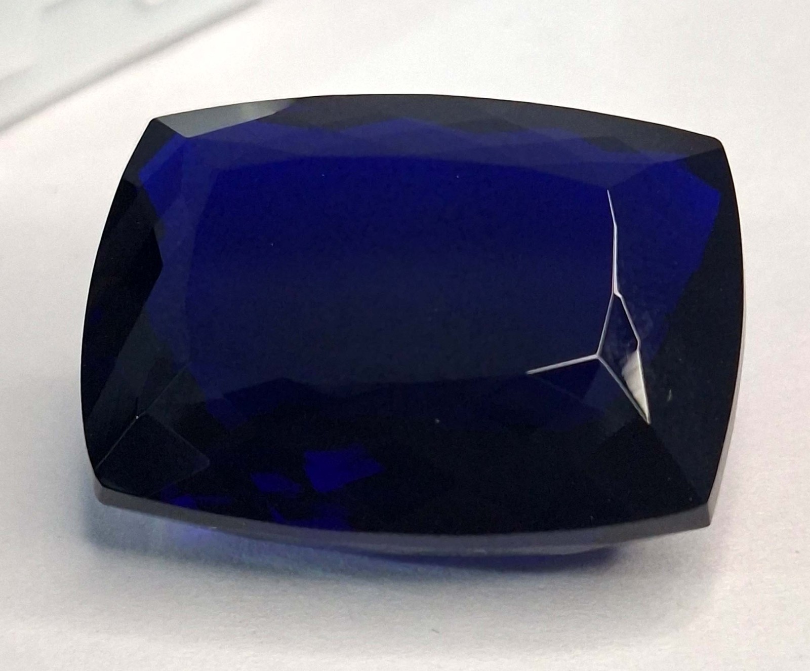 Blue Tanzanite Natural 58-60 Ct EGL Cushion Cut Certified Loose Gemstone TQ1807