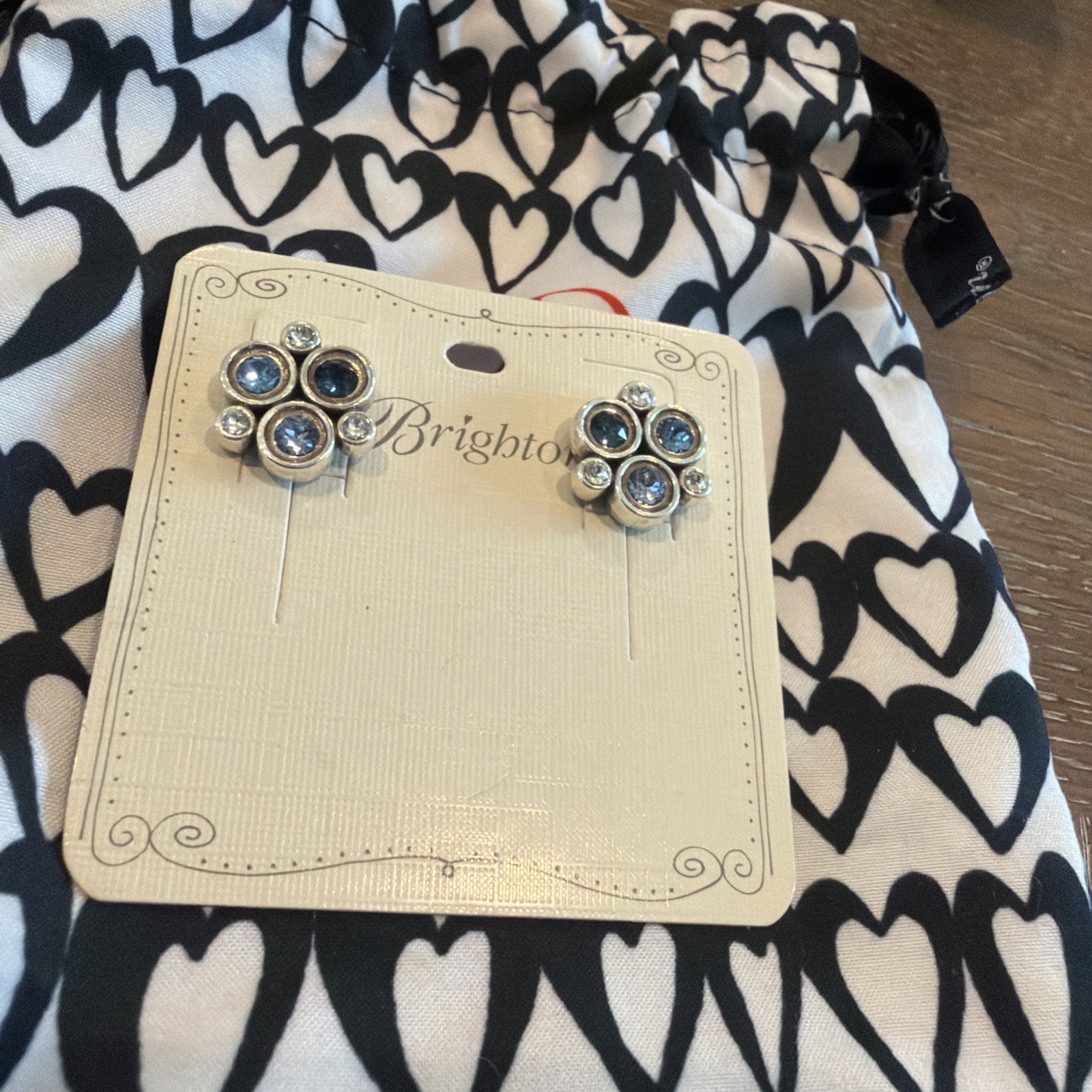 Brighton NWT Constella Cluster Post Earrings W/Pouch Retailed $58 **RETIRED**