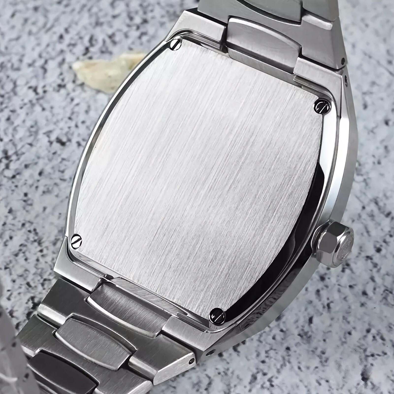 SAN MARTIN SN0145-G Automatic Stainless Steel 39.5mm Barrel Shape Case Men Watch