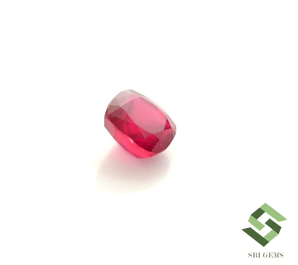 7.50×7.50 mm Natural Ruby Cushion Cut 2.62 Cts Mozambique Loose Gemstone GF