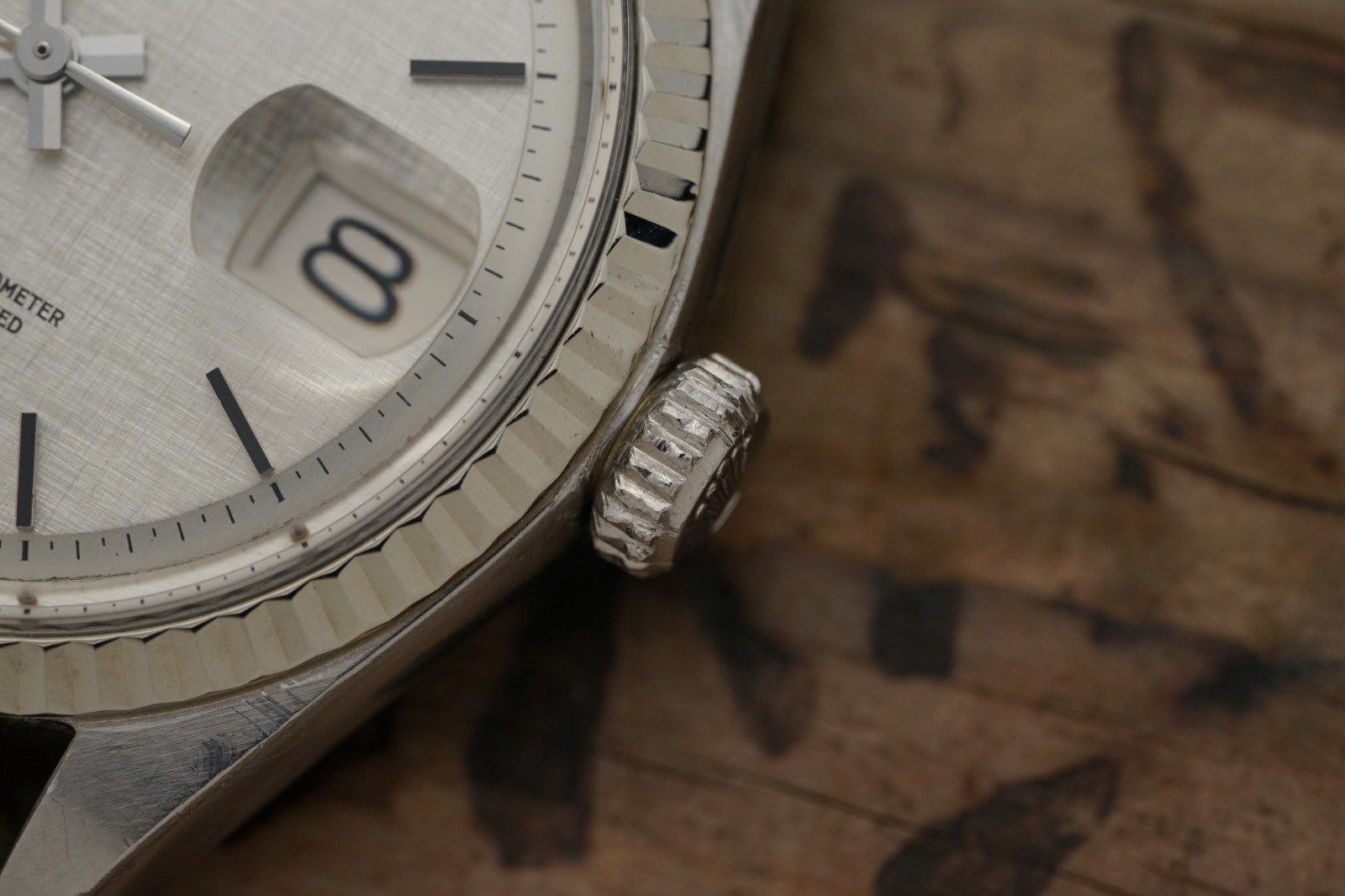 c1970 Serviced ROLEX Vintage DateJust 1601 Linen Dial 36mm cal.1570 #1586