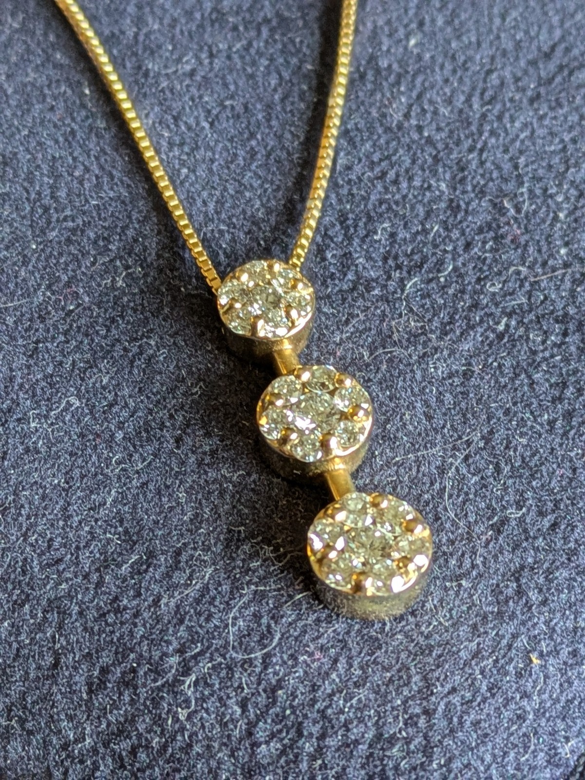 14k Yellow Gold And Diamond Contemporary Pendant